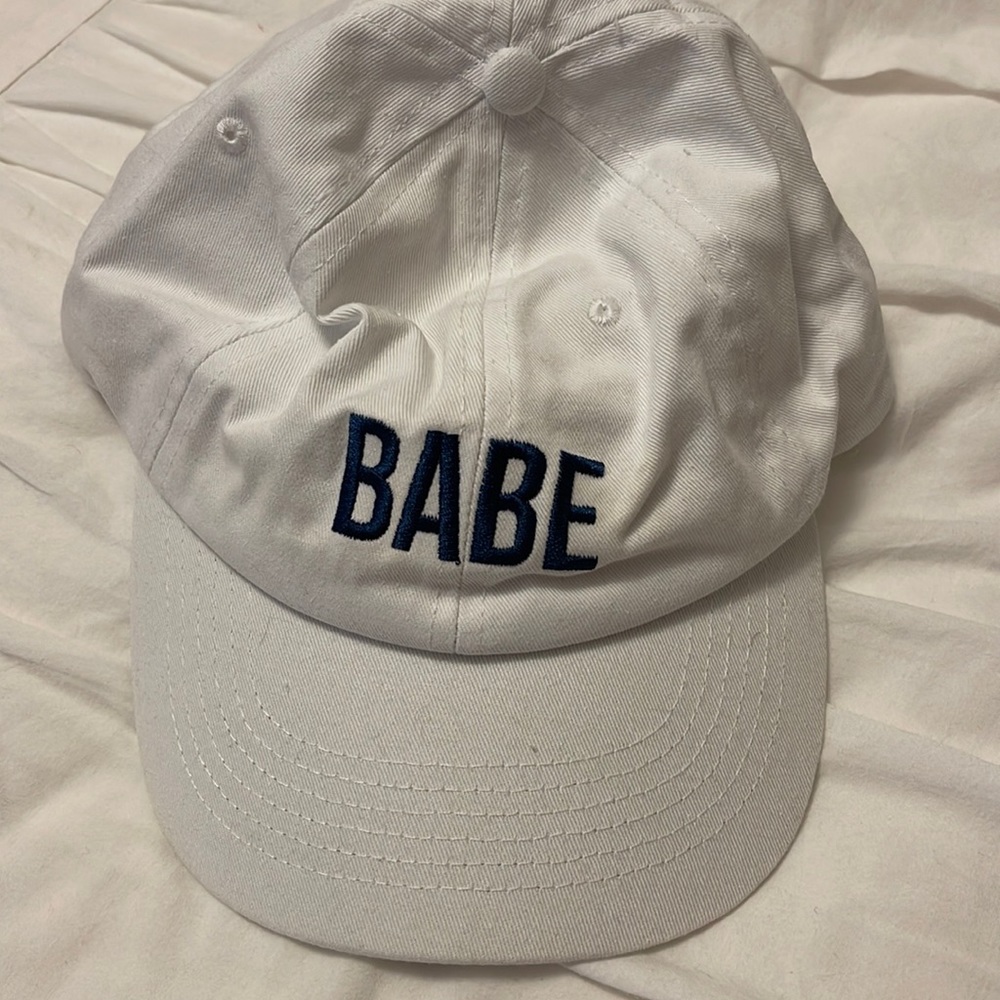White babe baseball hat
